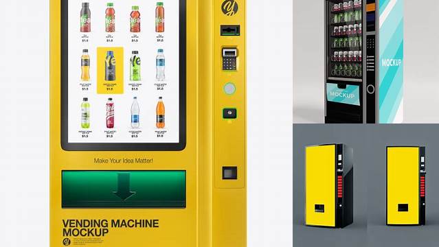 9017+ Vending Machine Mockup Free Smart PNG Image