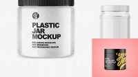 9020+ Clear Plastic Jar Mockup Free Easy Editable