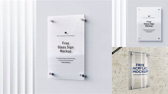 9021+ Acrylic Sign Mockup Free Hight Resolution