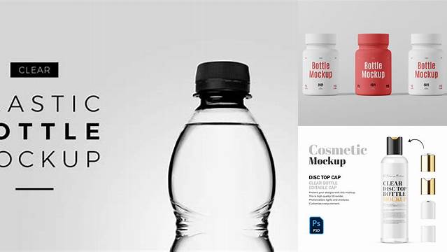 9023+ 3L Plastic Bottle PSD Mockup Customizable PSD Templates