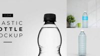 9023+ Clear PET Bottle PSD Mockup Exclusive Free Photoshop Mockup