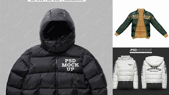 9024+ Puffer Jacket Mockup Free PSD Free Download