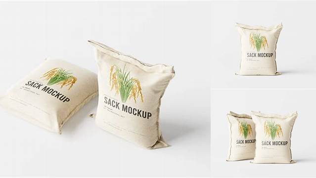 9024+ Rice Sack Mockup Elegant Photoshop Mockup