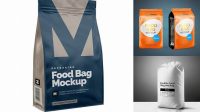 9025+ 4lb Food Bag PSD Mockup Half Side View Modern Design PSD Resource Free Download