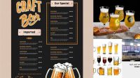 9025+ Beer Glass 500ml Elegant Free Template