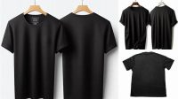 9025+ Mockup Kaos Hitam Depan Belakang Elegant Free Graphic Resource