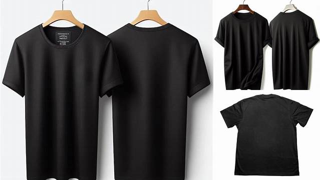 9025+ Mockup Kaos Hitam Depan Belakang Elegant Free Graphic Resource