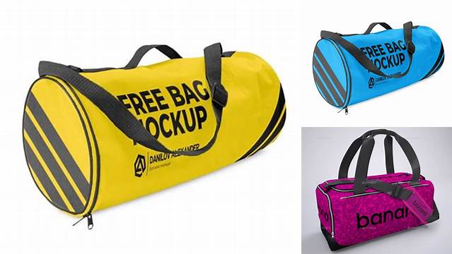 9027+ Gym Bag Mockup Free Download Layered PSD File