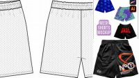 9027+ Mesh Short Mock Up Best for Showcase