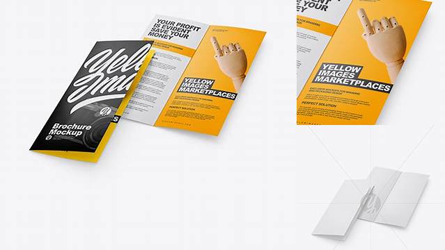 9034+ Two Matte Brochures PSD Mockup High-Quality Digital Mockup Resource