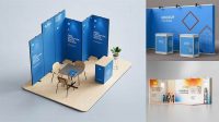 9047+ Exhibition Mockup Free Free Editable Photoshop Template