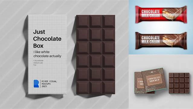 9049+ Milk Chocolate Bar PSD Mockup Free Downloadable PSD