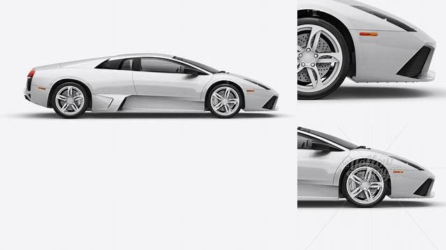 9051+ Lamborghini Murciélago PSD Mockup Right Side View Smart Layer PSD