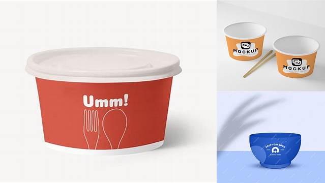 9051+ Paper Bowl Mockup Psd Free High-End PSD Download