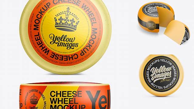 9054+ Cheese Wheel Mockup Premium Mockup Freebie