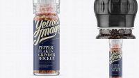 9057+ Pepper Flakes Grinder PSD Mockup Smart Editable Design Mockup