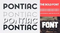 906+ Pontiac Bold Font Free Download Modern Free PSD Template