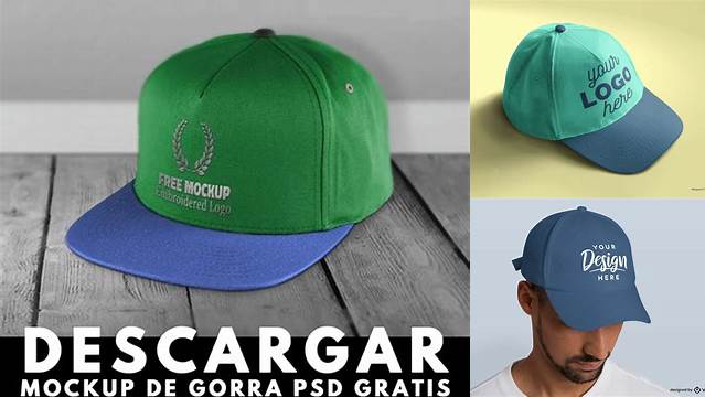 9060+ Gorra Mockup Free Fully Editable PSD Template