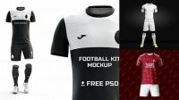 9060+ Nike Football Kit Mockup Editable PSD File