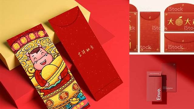 9061+ Red Packet Mockup Psd High-End PSD Download