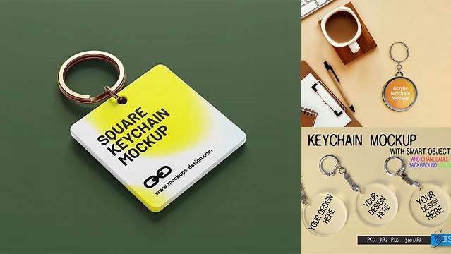 9064+ Acrylic Keychain Mockup Mockup PSD Free Download