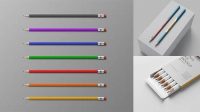 9066+ Pencil Mockup Free High-Resolution Editable PSD