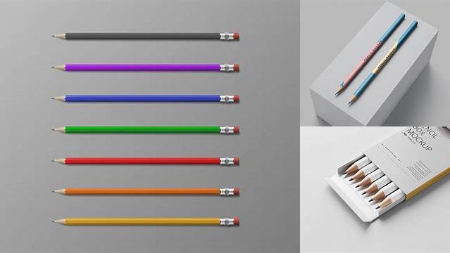 9066+ Pencil Mockup Free High-Resolution Editable PSD