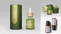 9071+ Essential Oil Mockup Free High-End Layered Mockup Free