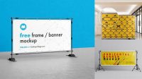 9071+ Step And Repeat Banner Mockup Layered PSD File Free Download