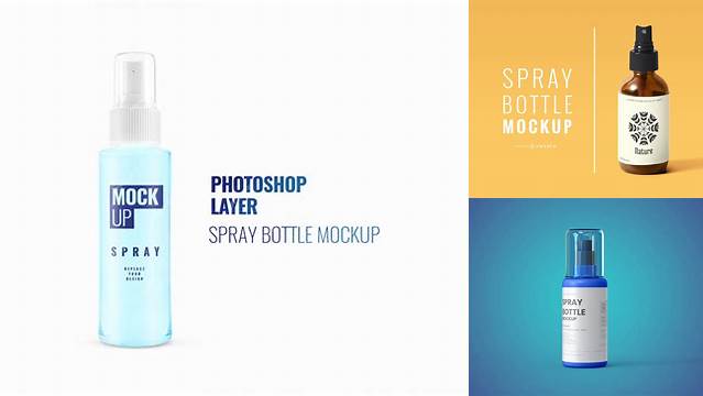 9072+ Spray Bottle PSD Mockup Elegant Photoshop Mockup