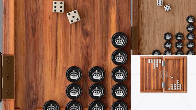 9075+ Backgammon PSD Mockup Top View Editable Photoshop File