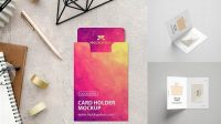 9075+ Kraft Gift Card with Card Holder PSD Mockup Free Graphic Mockup PSD