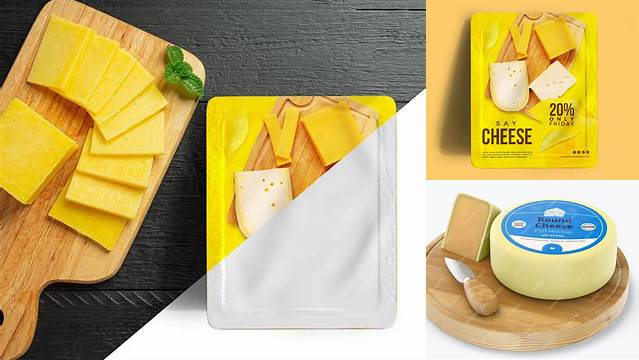 908+ Cheese Mockup Stylish PSD for Free