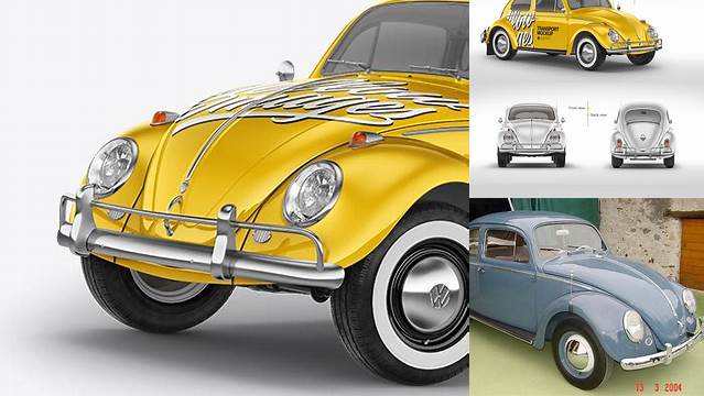 9084+ Volkswagen Beetle PSD Mockup Front View Download Premium PSD Resource