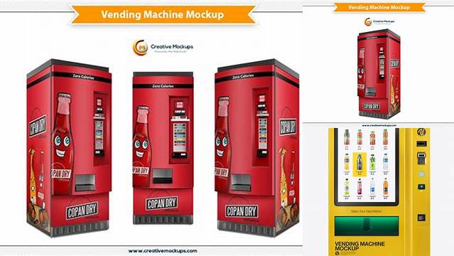 9086+ Vending Machine Mockup Advanced Photoshop Template