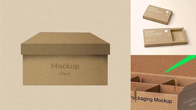 9087+ Two Kraft Boxes PSD Mockup Unique and Editable PSD