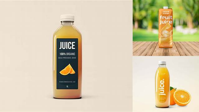 9089+ Frozen Juice PSD Mockup Half Side View High Angle Shot Photoshop Freebie