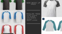 9091+ Raglan Mockup Psd Free PSD