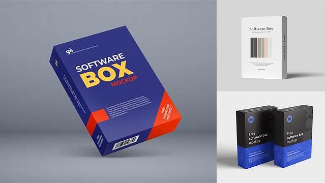 9097+ Free Software Box Mockup Generator Photoshop Freebie