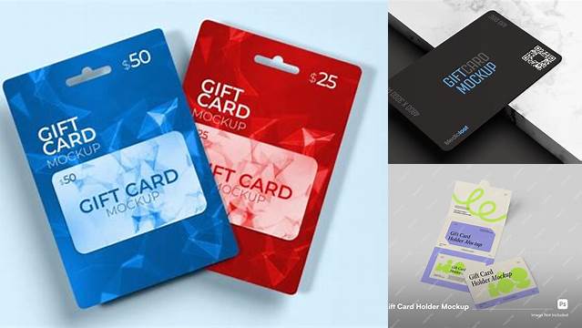 9097+ Gift Card Mockups Hight Resolution