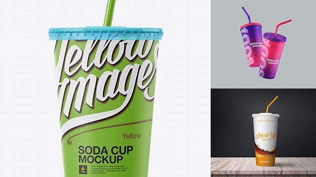 9106+ Matte Paper Soda Cup PSD Mockup Free PSD Mockup Resource