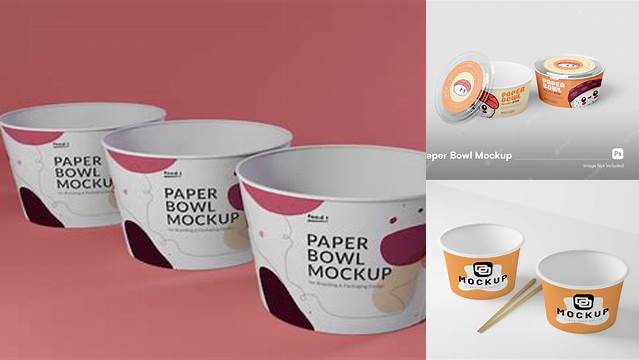 9107+ Mockup Paper Bowl Free Graphic Design Resource