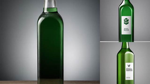 9107+ Square Green Glass Bottle PSD Mockup Digital Resource Free Download