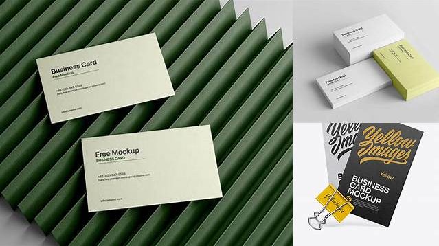 9107+ Two Textured Business Cards With Binder PSD Mockup Advanced and Editable PSD Template Free