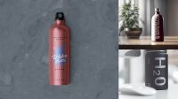 9109+ 500ml Stainless Steel Bottle with Label PSD Mockup Premium Mockup Freebie