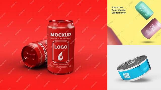 9110+ 5oz Cans PSD Mockup Fully Editable PSD Template