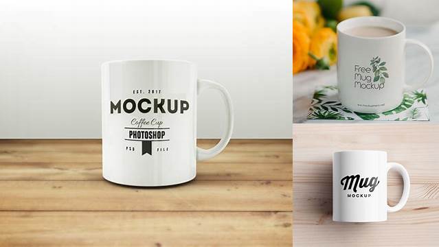 9115+ Coffee Mug PSD Mockup Exclusive Free Photoshop Asset