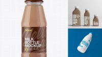 9115+ Plastic Bottle With Chocolate Milk PSD Mockup Download Now High-Quality PSD Template