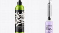 9116+ Matte Metallic Shower Gel Bottle PSD Mockup Premium Mockup Freebie