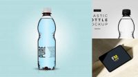 9117+ Clear Plastic Bottle With Tablets PSD Mockup Smart Object PSD Template